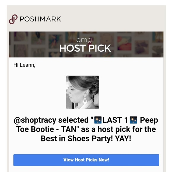 SEE NEW LISTING ✨ Peep Toe Bootie - TAN - Picture 5 of 7